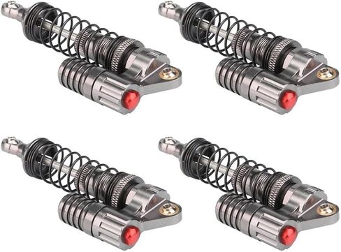 4 PCS SCX10 Shocks, 100mm Aluminum Alloy RC Car Shocks Compatible with Simulation Climbing Model Car SCX10 Wrangler RC4WD D90 Tamiya CC01 in Kuwait