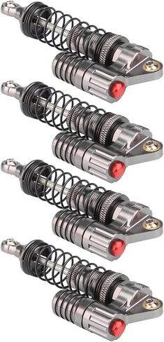 4 PCS SCX10 Shocks, 100mm Aluminum Alloy RC Car Shocks Compatible with Simulation Climbing Model Car SCX10 Wrangler RC4WD D90 Tamiya CC01 in Kuwait