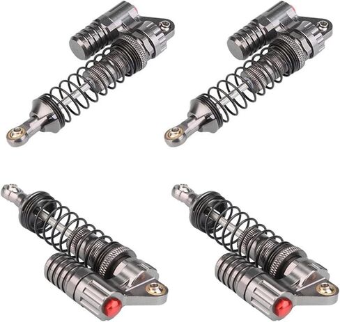 4 PCS SCX10 Shocks, 100mm Aluminum Alloy RC Car Shocks Compatible with Simulation Climbing Model Car SCX10 Wrangler RC4WD D90 Tamiya CC01 in Kuwait