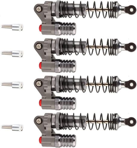 4 PCS SCX10 Shocks, 100mm Aluminum Alloy RC Car Shocks Compatible with Simulation Climbing Model Car SCX10 Wrangler RC4WD D90 Tamiya CC01 in Kuwait