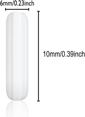 5 قطع 30 مم (1.18 بوصة) PTFE خلاط تحريك مغناطيسي، لون أبيض، شريط مختبر، شريط لوحة تحريك، قضبان تحريك... in Kuwait