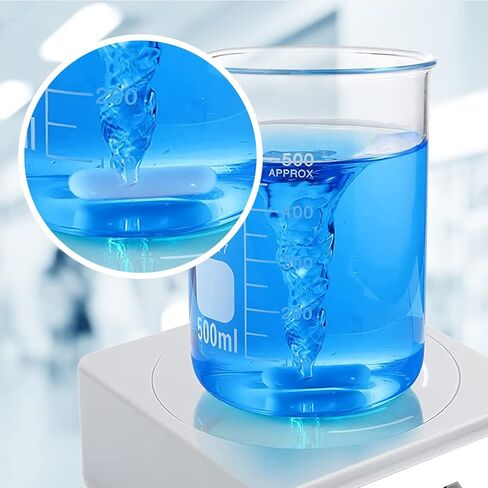 5 قطع 30 مم (1.18 بوصة) PTFE خلاط تحريك مغناطيسي، لون أبيض، شريط مختبر، شريط لوحة تحريك، قضبان تحريك... in Kuwait