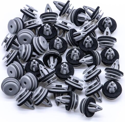 Rexka 30pcs Gray Door Trim Panel Retainer Clips Rivet Compatible with BMW 51418224781 51410407983 51430141025 E36, E46, E90, E91, E92, E93, F32, F33, F83, E60, E63, X1, X3, X4, X5,X6 in Saudi Arabia