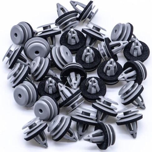 Rexka 30pcs Gray Door Trim Panel Retainer Clips Rivet Compatible with BMW 51418224781 51410407983 51430141025 E36, E46, E90, E91, E92, E93, F32, F33, F83, E60, E63, X1, X3, X4, X5,X6 in Saudi Arabia
