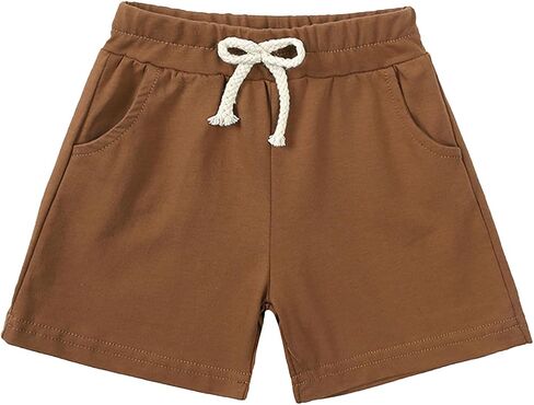 ROMPERINBOX Toddler Boy Summer Outfits Tracksuit Solid 2-piece Short Sleeve T-shirt & Shorts Clothes Set in Saudi Arabia