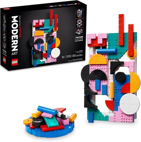 LEGO Art Modern Art 31210 بناء وعرض ديكور المنزل مجموعة فنية جدارية تجريدية، فكرة هدية عيد ميلاد للأشخاص الفنيين، مجموعة للمراهقين أو البالغين الذين يستمتعون بالهوايات الحرفية in Saudi Arabia