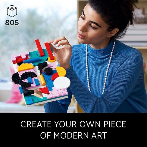 LEGO Art Modern Art 31210 بناء وعرض ديكور المنزل مجموعة فنية جدارية تجريدية، فكرة هدية عيد ميلاد للأشخاص الفنيين، مجموعة للمراهقين أو البالغين الذين يستمتعون بالهوايات الحرفية in Saudi Arabia