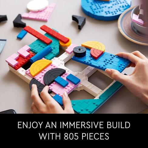 LEGO Art Modern Art 31210 بناء وعرض ديكور المنزل مجموعة فنية جدارية تجريدية، فكرة هدية عيد ميلاد للأشخاص الفنيين، مجموعة للمراهقين أو البالغين الذين يستمتعون بالهوايات الحرفية in Saudi Arabia