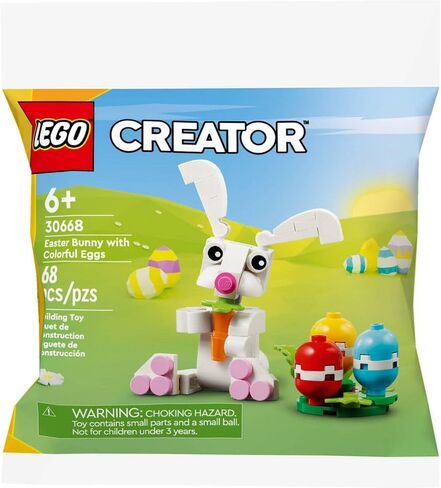 ليغو كرياتور لعبة بناء أرنب عيد الفصح مع بيض ملون 30668 in Saudi Arabia