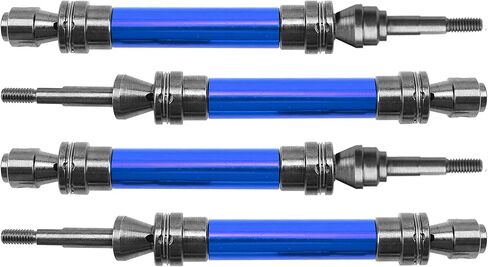 Front & Rear Universal Drive Shaft CVD w/Wheel Hex Hub Compatible with 1/10 Traxxas Slash VXL 4x4 /Stampede VXL 4X4/Hoss VXL 4X4 RC Car Upgrade Part (Black) in Saudi Arabia