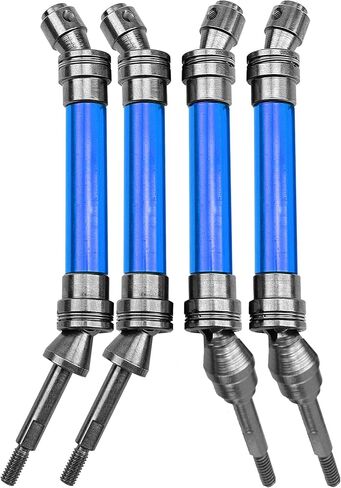 Front & Rear Universal Drive Shaft CVD w/Wheel Hex Hub Compatible with 1/10 Traxxas Slash VXL 4x4 /Stampede VXL 4X4/Hoss VXL 4X4 RC Car Upgrade Part (Black) in Saudi Arabia