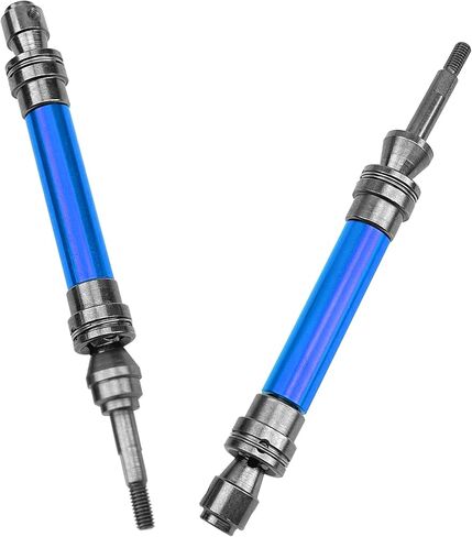 Front & Rear Universal Drive Shaft CVD w/Wheel Hex Hub Compatible with 1/10 Traxxas Slash VXL 4x4 /Stampede VXL 4X4/Hoss VXL 4X4 RC Car Upgrade Part (Black) in Saudi Arabia
