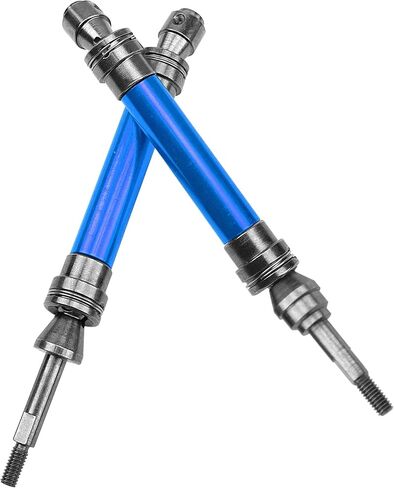Front & Rear Universal Drive Shaft CVD w/Wheel Hex Hub Compatible with 1/10 Traxxas Slash VXL 4x4 /Stampede VXL 4X4/Hoss VXL 4X4 RC Car Upgrade Part (Black) in Saudi Arabia