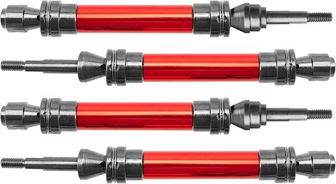 Front & Rear Universal Drive Shaft CVD w/Wheel Hex Hub Compatible with 1/10 Traxxas Slash VXL 4x4 /Stampede VXL 4X4/Hoss VXL 4X4 RC Car Upgrade Part (Black) in Saudi Arabia