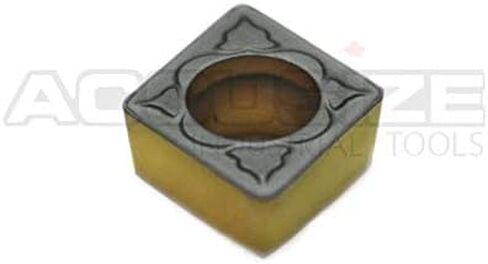 Accusize Industrial Tools 1 بوصة × 12 بوصة Rh Sclcr شريط مملة قابل للفهرسة بالإضافة إلى 10 قطع Ccmt32.5 كربيد أسود وأصفر، طلاء Cvd، P252-S408ins in Saudi Arabia