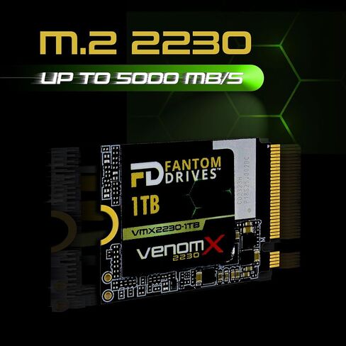 محركات أقراص Fantom VENOMX VMX2230-2TB محرك أقراص الحالة الصلبة سعة 2 تيرابايت - M.2 2230 داخلي - PCI Express NVMe (PCI Express NVMe 4.0 x4) in Kuwait