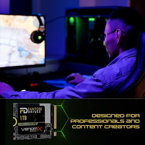 محركات أقراص Fantom VENOMX VMX2230-2TB محرك أقراص الحالة الصلبة سعة 2 تيرابايت - M.2 2230 داخلي - PCI Express NVMe (PCI Express NVMe 4.0 x4) in Kuwait