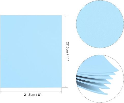 uxcell Light Blue EVA Foam Sheets 11 x 8 inch 1.7mm Thickness for Crafts DIY Projects, 12 Pcs in Saudi Arabia