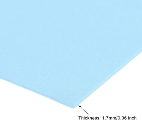 uxcell Light Blue EVA Foam Sheets 11 x 8 inch 1.7mm Thickness for Crafts DIY Projects, 12 Pcs in Saudi Arabia