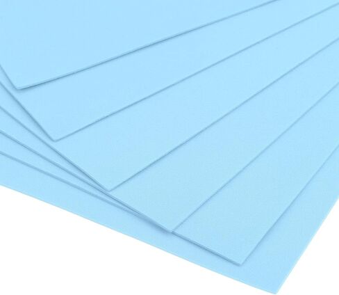 uxcell Light Blue EVA Foam Sheets 11 x 8 inch 1.7mm Thickness for Crafts DIY Projects, 12 Pcs in Saudi Arabia