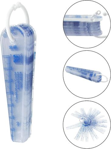 1 Pack Plastic Feeler Gauge 0.05-3mm Thickness Measuring Tools 25 in 1 Feeler Gauge for Measuring Gap in Saudi Arabia