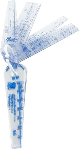 1 Pack Plastic Feeler Gauge 0.05-3mm Thickness Measuring Tools 25 in 1 Feeler Gauge for Measuring Gap in Saudi Arabia