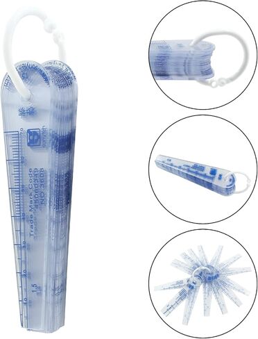 1 Pack Plastic Feeler Gauge 0.05-3mm Thickness Measuring Tools 25 in 1 Feeler Gauge for Measuring Gap in Saudi Arabia