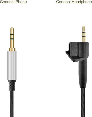 Replacement Audio Cable Compatible with Bose Around-Ear AE2i, AE2w, AE2 Headphones Cable, 3.5mm to 2.5mm Aux Stereo Headphones Cord(4FT) in Saudi Arabia