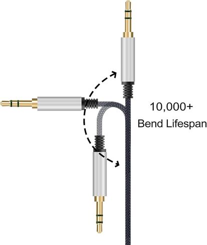 Replacement Audio Cable Compatible with Bose Around-Ear AE2i, AE2w, AE2 Headphones Cable, 3.5mm to 2.5mm Aux Stereo Headphones Cord(4FT) in Saudi Arabia