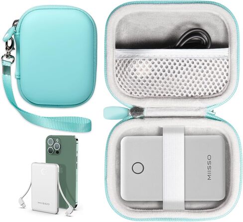 GETGEAR Case for miisso 6000mah Ultra Slim Built in Cables Power Bank (Black) in Saudi Arabia