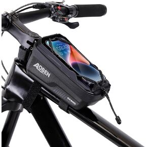 Aoben Bike Bicycle Phone Front Frame Bag for Mountain Bike Road Bike, EVA Hard Casing Bike Phone Holder Bike Phone Mount for MTB, Bike Bicycle Accessories for Cell Phone Under 6.8 Inches (Gray) in Kuwait