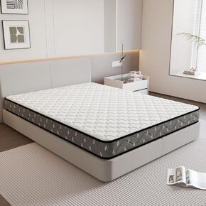 Single Mattress, 16CM Tight Top Single Bed Mattresses in a Box High Density Foam, Vacuum Packed with Pocket Spring and Full Body Support, Suitable for Kids and Adults (191cm x 91cm, White) in Saudi Arabia
