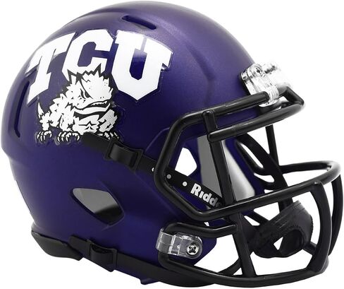 TCU Horned Frogs Satin Purple NCAA Riddell Speed Mini Football Helmet in Saudi Arabia