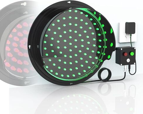 LED Traffic Light, Red/Green Two-Color Light Traffic Signal Light, Wall Mounted Traffic Light, Industrial Loading Dock Bay Light, for Mounting Inside and Outside, Plug & Play(100mm/4in) in Kuwait