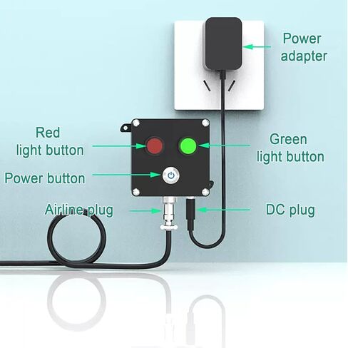 LED Traffic Light, Red/Green Two-Color Light Traffic Signal Light, Wall Mounted Traffic Light, Industrial Loading Dock Bay Light, for Mounting Inside and Outside, Plug & Play(100mm/4in) in Kuwait