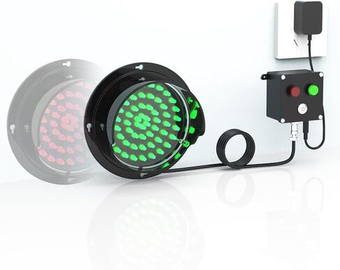 LED Traffic Light, Red/Green Two-Color Light Traffic Signal Light, Wall Mounted Traffic Light, Industrial Loading Dock Bay Light, for Mounting Inside and Outside, Plug & Play(100mm/4in) in Saudi Arabia