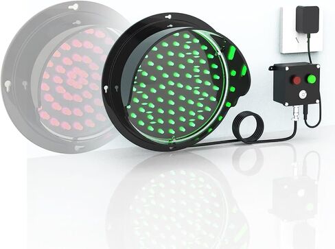 LED Traffic Light, Red/Green Two-Color Light Traffic Signal Light, Wall Mounted Traffic Light, Industrial Loading Dock Bay Light, for Mounting Inside and Outside, Plug & Play(100mm/4in) in Saudi Arabia