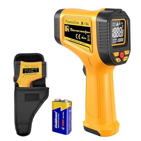 IR IR Undrared Notometer Gun -58 درجة فهرنهايت إلى 1472 درجة فهرنهايت مع شاشة الإضاءة الخلفية ، مدفع درجة حرارة الليزر مع انبعاثات قابلة للتعديل ومقياس الحد الأقصى و MIN ، مدفع درجة حرارة ليزر مزدوج للطهي ، وفرن البيتزا ، والتشم in Saudi Arabia