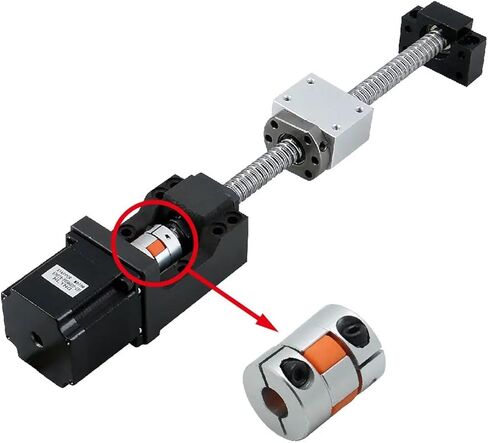 LF Two Jaw D25L30 Coupler Aluminium Plum Flexible Shaft Coupling Stepper Motor Connector CNC 5/6/6.35/8/10/12/12.7/14mm 5x8mm 1Pcs(10x12) in Saudi Arabia