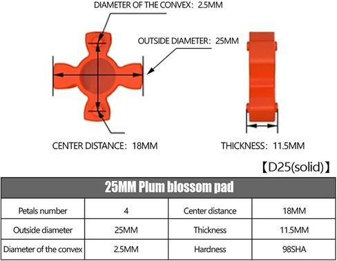 LF Two Jaw D25L30 Coupler Aluminium Plum Flexible Shaft Coupling Stepper Motor Connector CNC 5/6/6.35/8/10/12/12.7/14mm 5x8mm 1Pcs(10x12) in Saudi Arabia