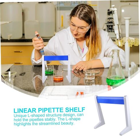 Cabilock Cloted Plastic Pipette Rack L-style pipette Stand لاستخدام المختبر لتخزين التجربة in Kuwait