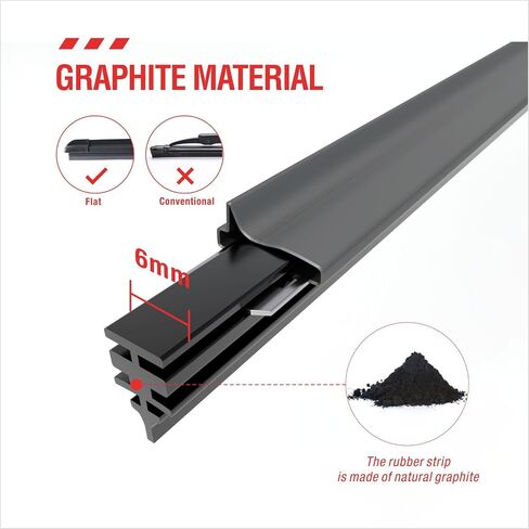 16 inch Frameless Adjustable Size of Universal 4 PCs Refills Replacement Windshield Wiper Refills Replacement for Tesla,Toyota,Hyundai,Honda Front & Rear Windshield Wiper Baldes Rubber Strips in Saudi Arabia