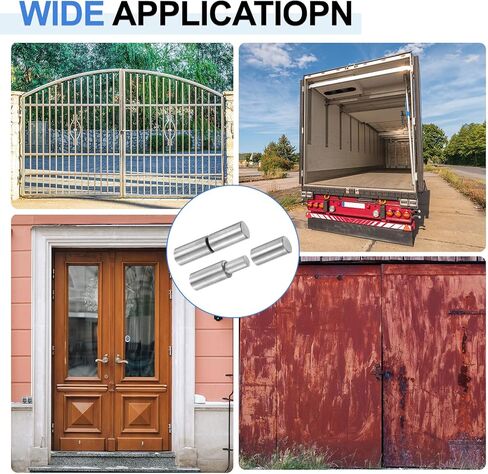 uxcell 10Pcs Weldable Barrel Hinges, 4-3/8" x 3/4" Carbon Steel Heavy Duty Detachable Weld on Door Hinges for Metal Gate Swing Door Trailer Ramp in Kuwait