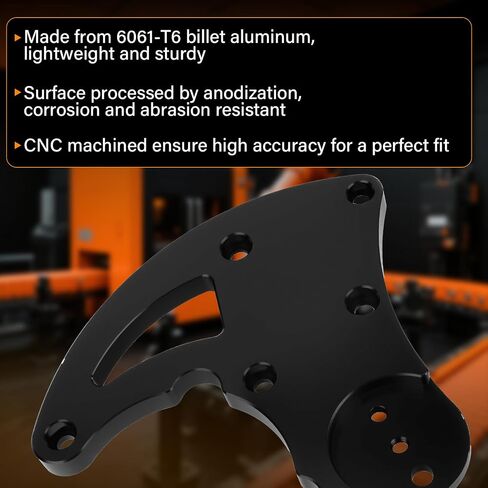 ENM028-BK-ZJQ LS Swap R4 AC Compressor High Mount Bracket Kit Belt Tensioner for Chevrolet GMC SUV Truck Vortec Engines LS1 LS2 LS3 LS6 in Saudi Arabia