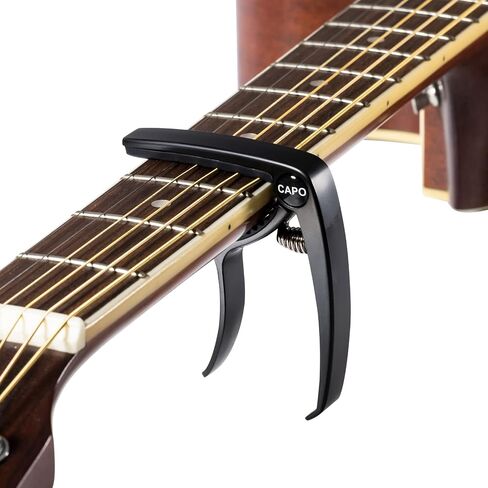 ENO MUSIC Professional Acoustic and Electric Guitars Capo for 6 String Guitar and Mandolin, DarkWood in Kuwait