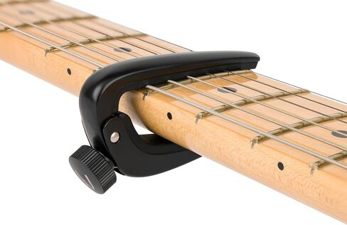 Fender Player Guitar Capo for Acoustic and Electric Guitars, Adjustable Tension, Black in Saudi Arabia