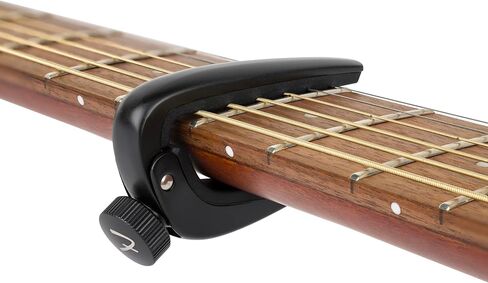 Fender Player Guitar Capo for Acoustic and Electric Guitars, Adjustable Tension, Black in Saudi Arabia