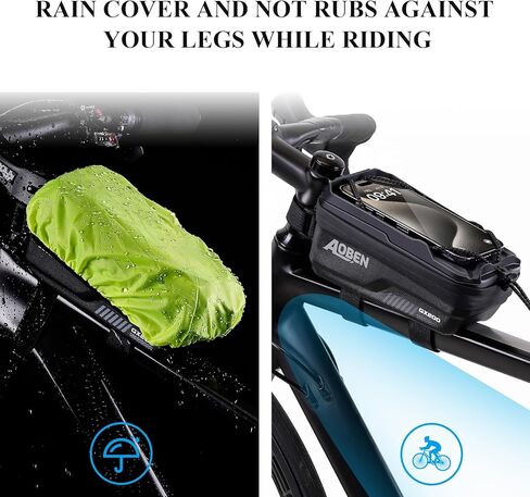 Aoben Bike Pike Phone Front Front Fride Fride for Bike Road Bike ، Eva Hard Casing Pike Phone حامل هاتف دراجة للهاتف MTB ، وملحقات الدراجات للدراجات للهاتف الخلوي تحت 6.8 بوصات (رمادي) in Kuwait