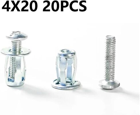 جاك المكسرات براغي براغي المعادن بسلسل المعادن مقابس توسيع الجوز المقابس (M4x20 20pcs) in Kuwait