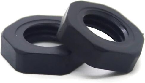 10pcs M5-M72 Nut Nut Metric Thread Hexagon Black Nylon Nut Nut Pitch 1.5mm/2mm (10pcs Black ، M50x1.5) in Saudi Arabia